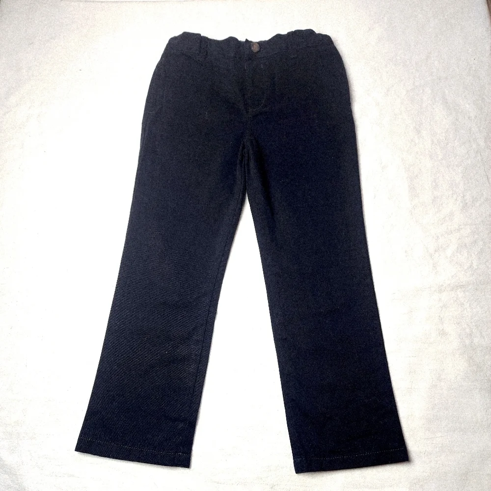 The Children’s Place Black Chino Pants Adjustable Waist Boys 5T School Uniform